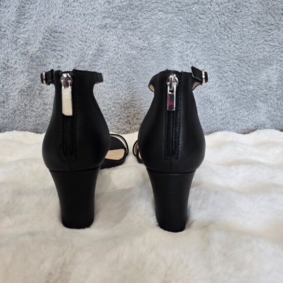 Life Stride Fab Flex Florence Ankle Strap Pumps Black Straps Size 11 W Wide NEW - Picture 2 of 8